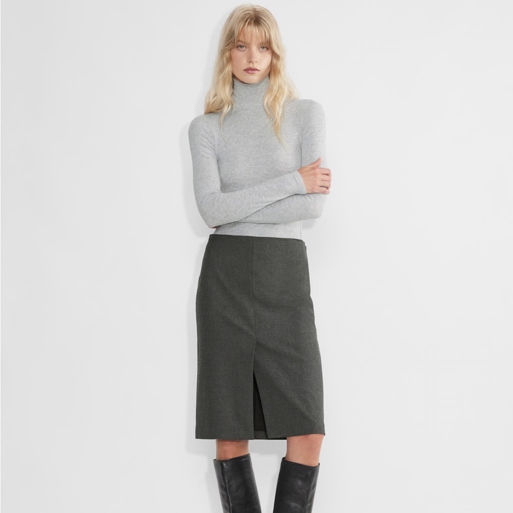 NWT: Aritzia - Wilfred Liaison Skirt in Heather Charcol